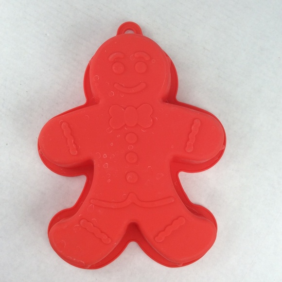 Gingerbread Man Silicone Cake Jello Mold - Picture 2 of 5